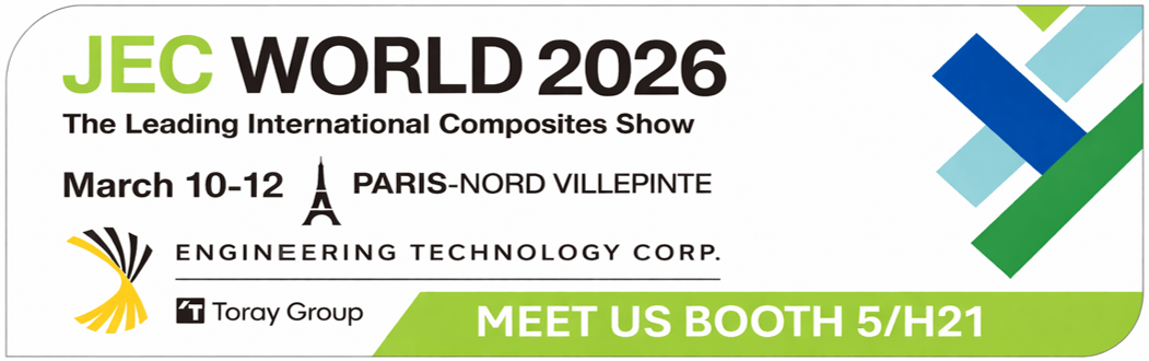 Engineering Technology Corp at JEC World 2026, March 10-12 in Paris, Booth 5/H21