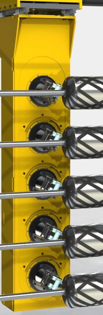 ETC SM Plus filament winding machine manufacturing composite parts using towpreg fiber