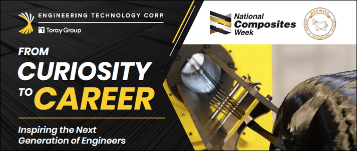 Engineering Technology Corporation's From Curiosity to Career initiative during National Composites Week 2026 introduces Beehive Science & Technology Academy students to engineering, composites, filament winding, and advanced manufacturing careers.